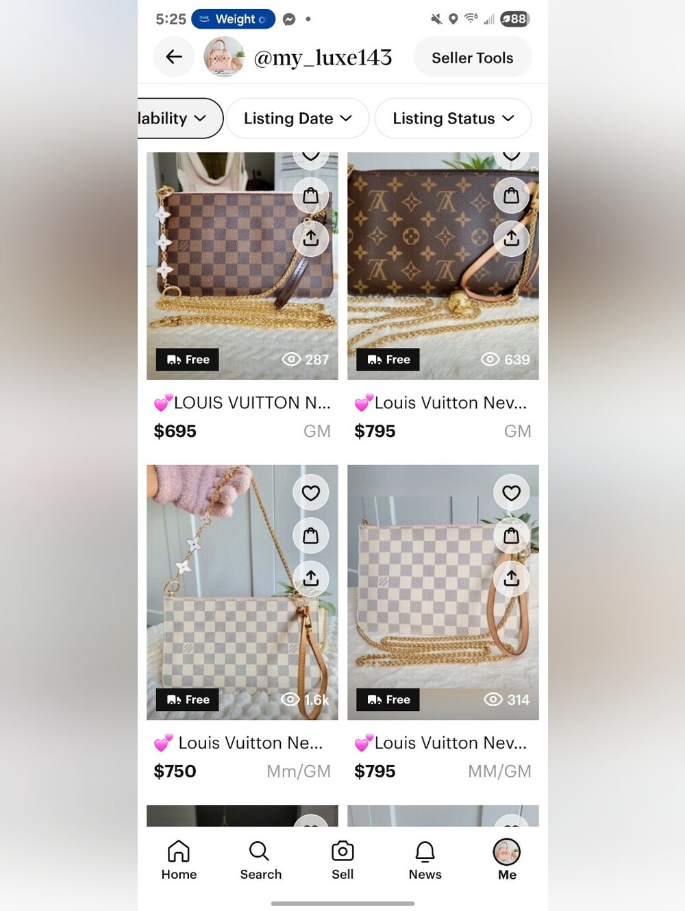 READ DESCRIPTION- 🛍 Louis Vuitton NEVERFULL Clutches/ Wristlet